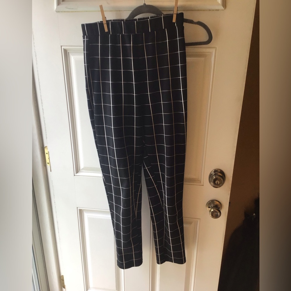 Shein stretchy office pants, ankle length tall size large